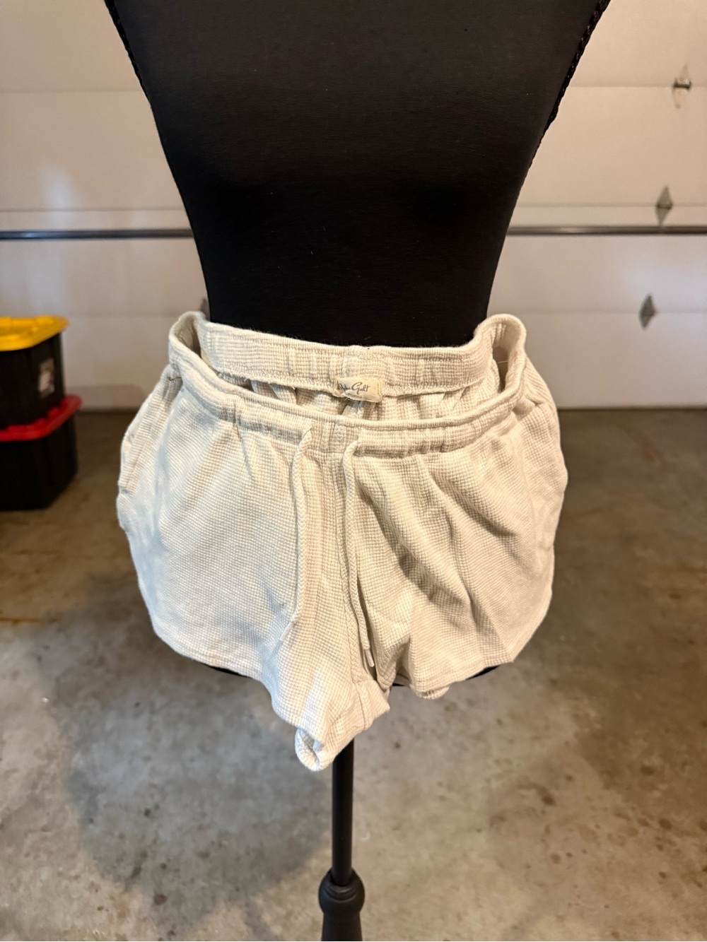 PacSun Light Gray Waffle Knit Athletic Shorts